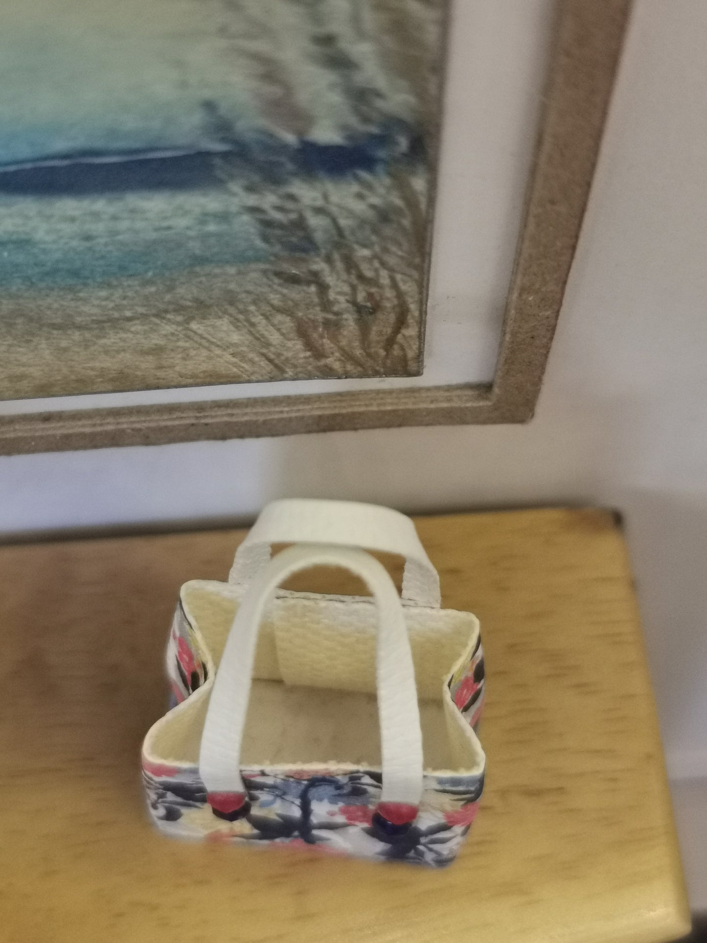 Navy Floral Handbag | 1:12th Scale | Handmade
