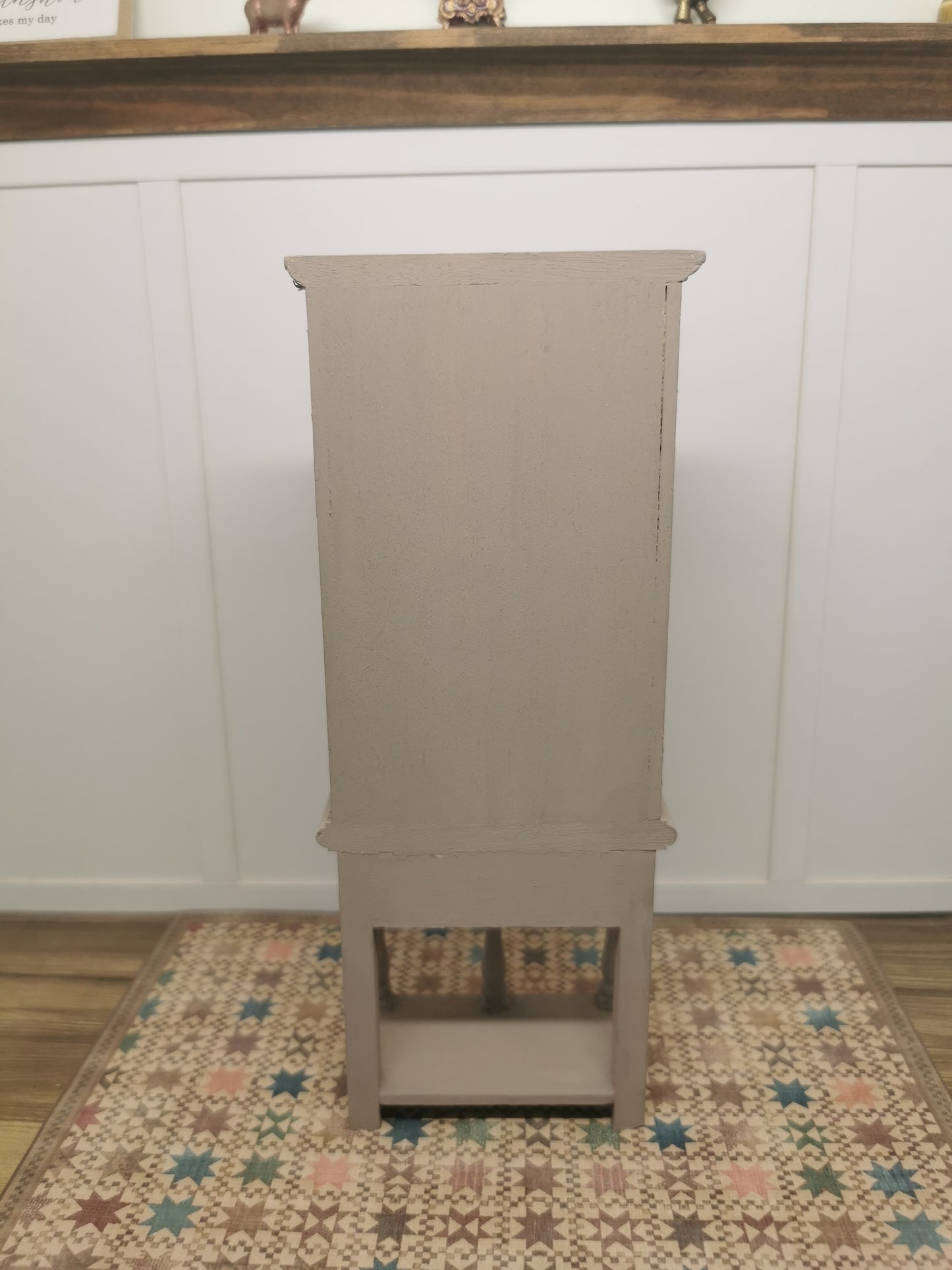 Grey Check Dresser | 1:12th Scale | Hand Finished