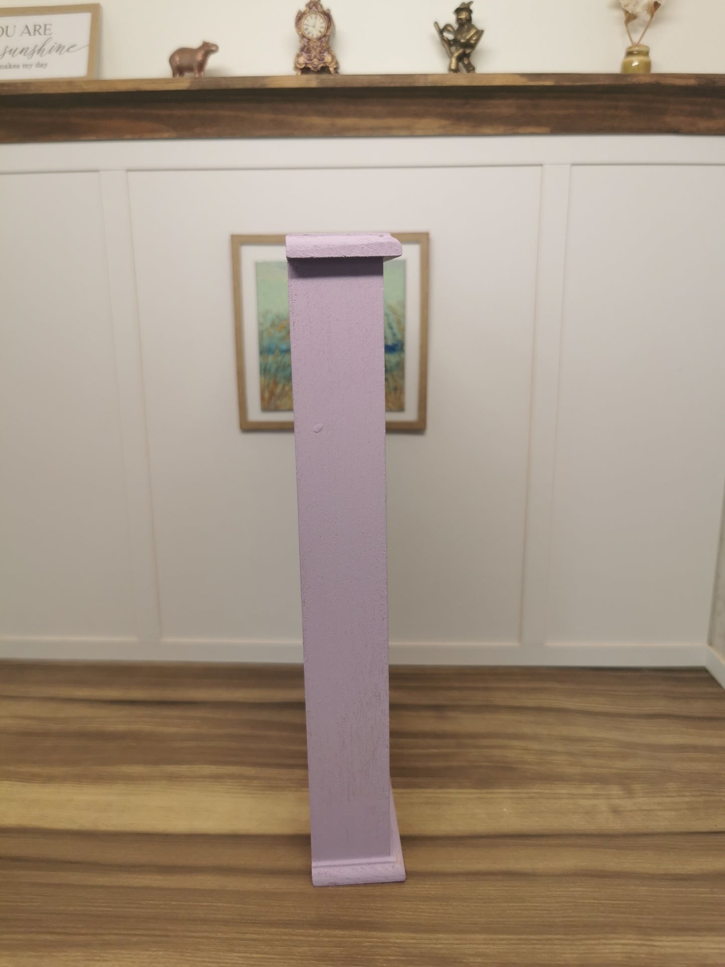Purple Bookcase with Floral Print | 1:12th Scale | Hand Finished