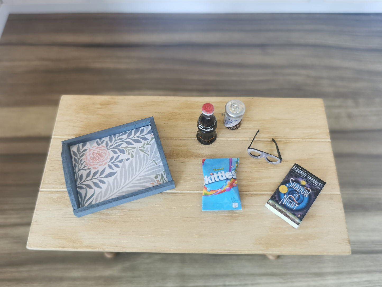 Reading Tray in Blue| 1:12th Scale | Handmade