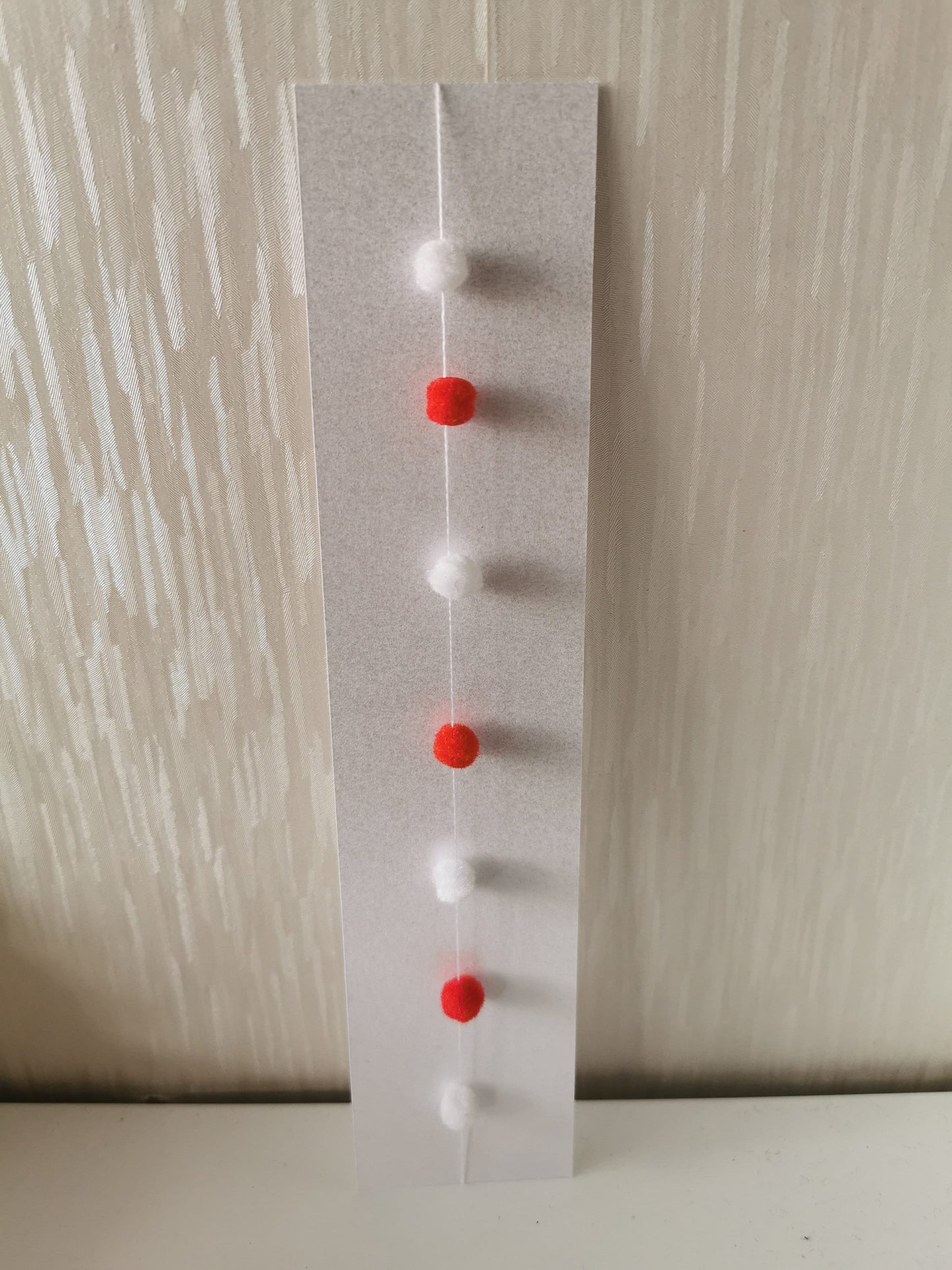 White/Choice Colour Pom Pom Garland | 1:12th Scale | Handmade - ZJ Miniatures