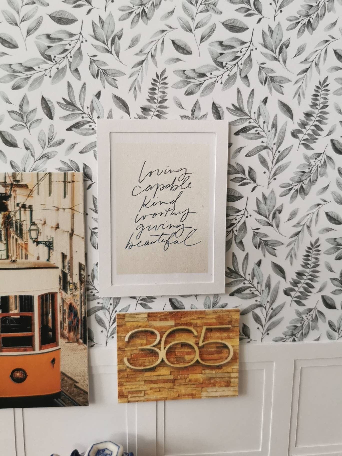 Mustard Tram Wall Art Prints | Set of 6 | 1:12th Scale | Handmade - ZJ Miniatures