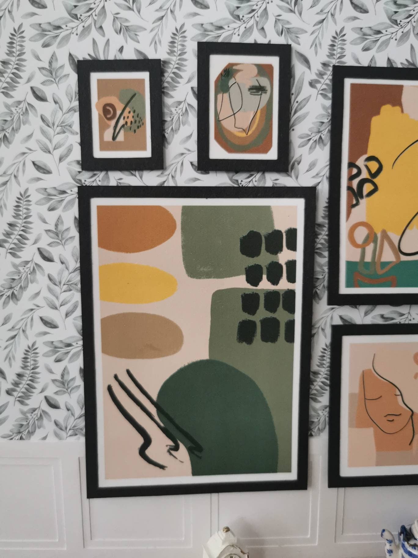 Abstract Wall Art Pictures | Set of 8 | 1:12th Scale | Handmade - ZJ Miniatures