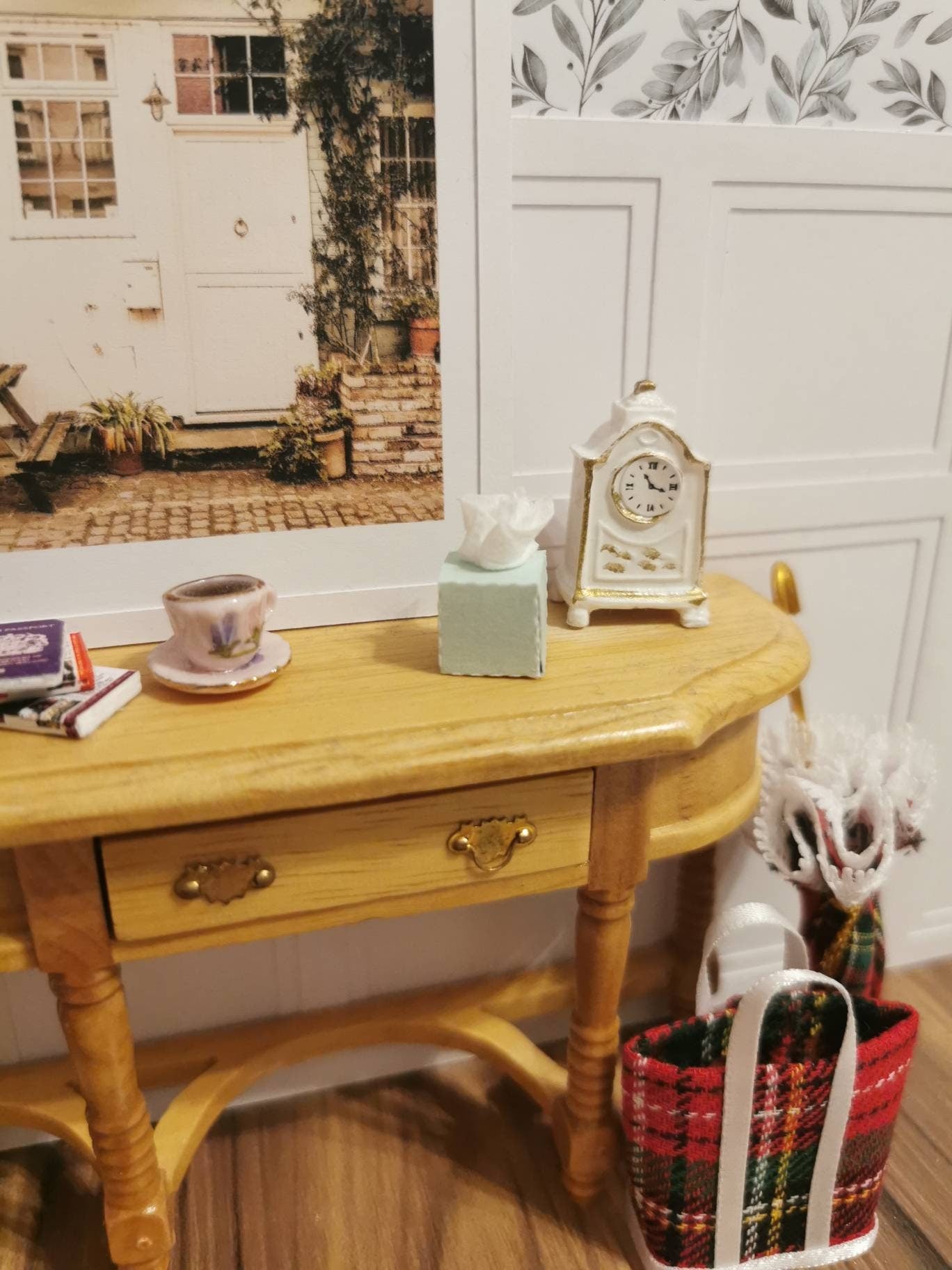 DOLLHOUSE Mint Tissue Boxes 1:12th Scale | Set of 2 | Suitable for 6"/15cm Figures | Handmade - ZJ Miniatures