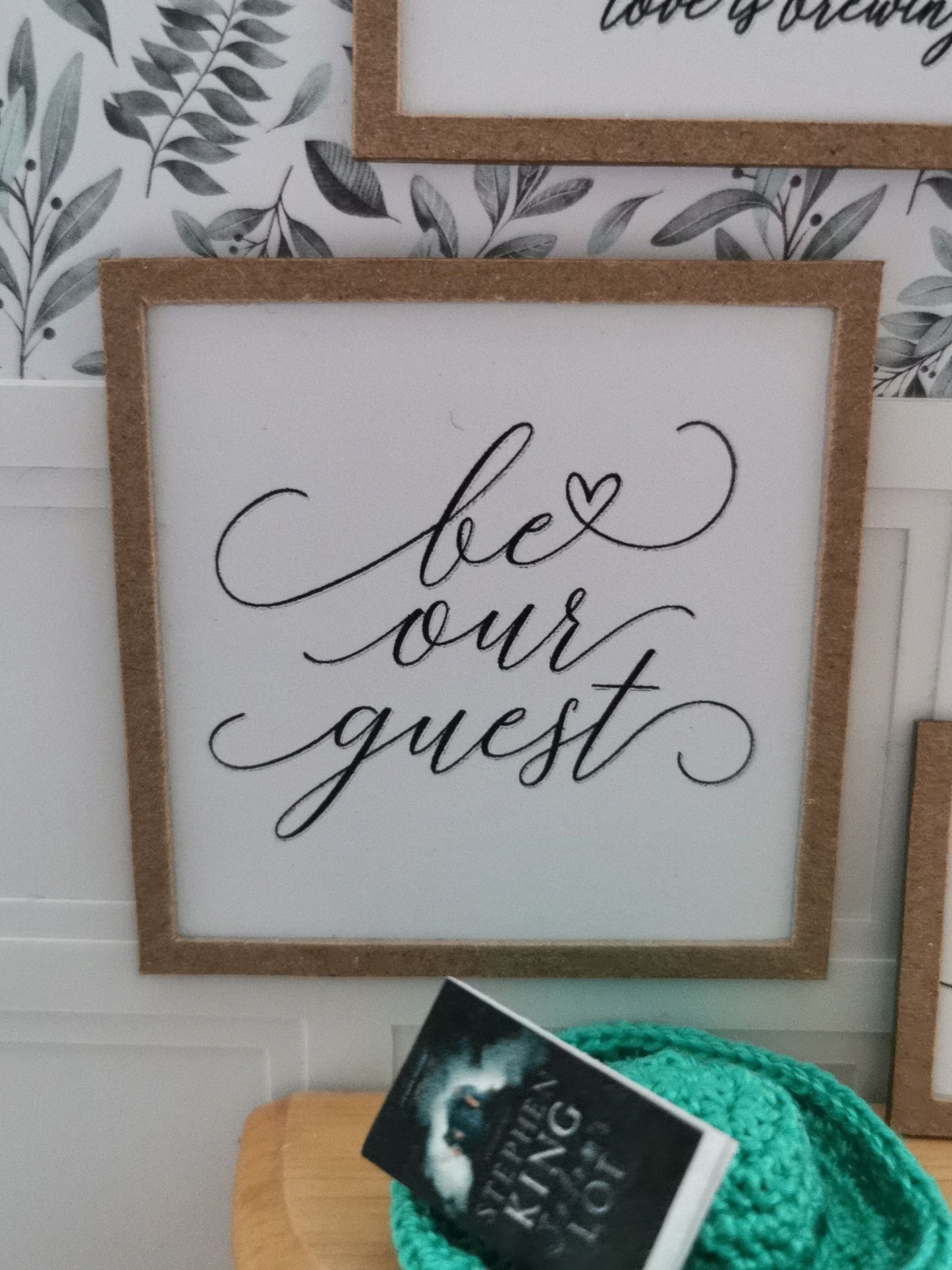 Around The House Quote Wall Art Pictures | Set of 6 | 1:12th Scale | Handmade - ZJ Miniatures