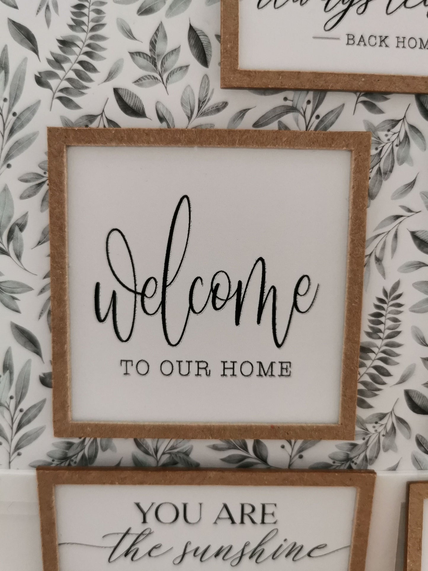 Family Quote Wall Art Pictures | Set of 5 | 1:12th Scale | Handmade - ZJ Miniatures