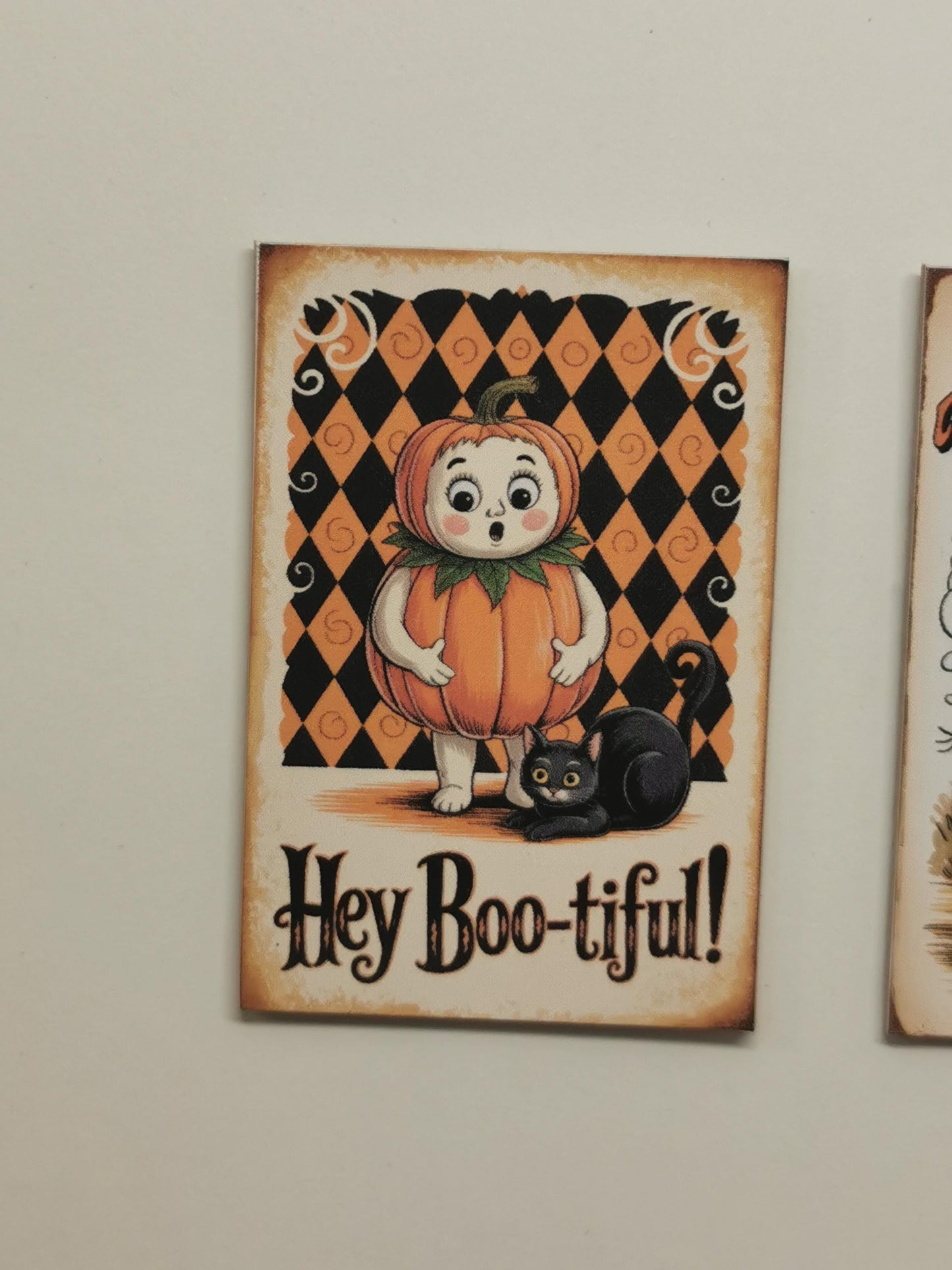 Dolls House Vintage Halloween Wall Art Prints | Set of 3 | 1:12th Scale | Handmade | HW4