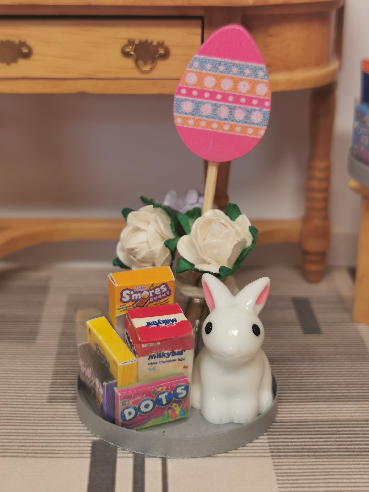 Easter Tray with Accessories | 1:12th Scale | Handmade