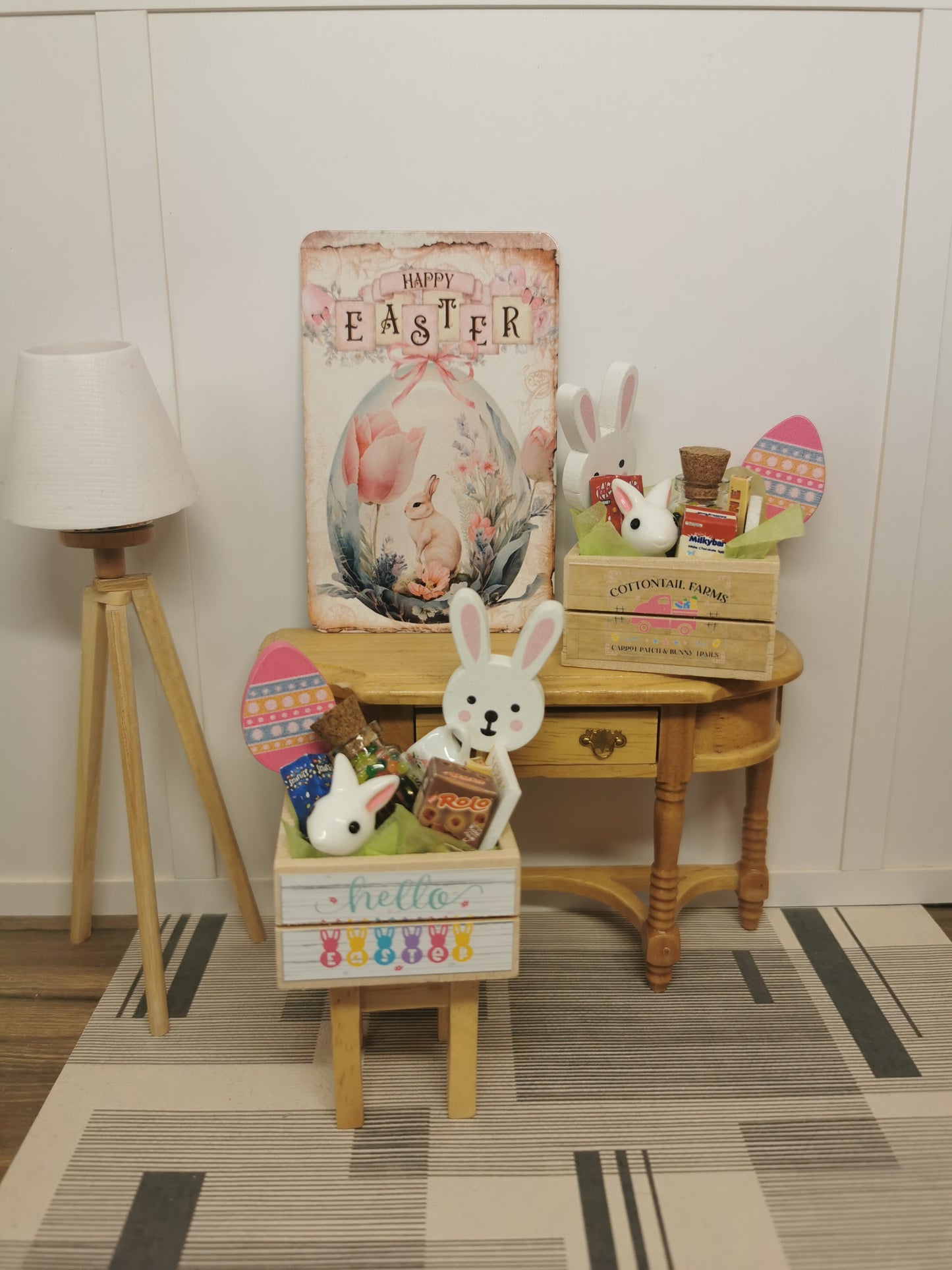 Wooden Easter Crate | 1:12th Scale | Handmade