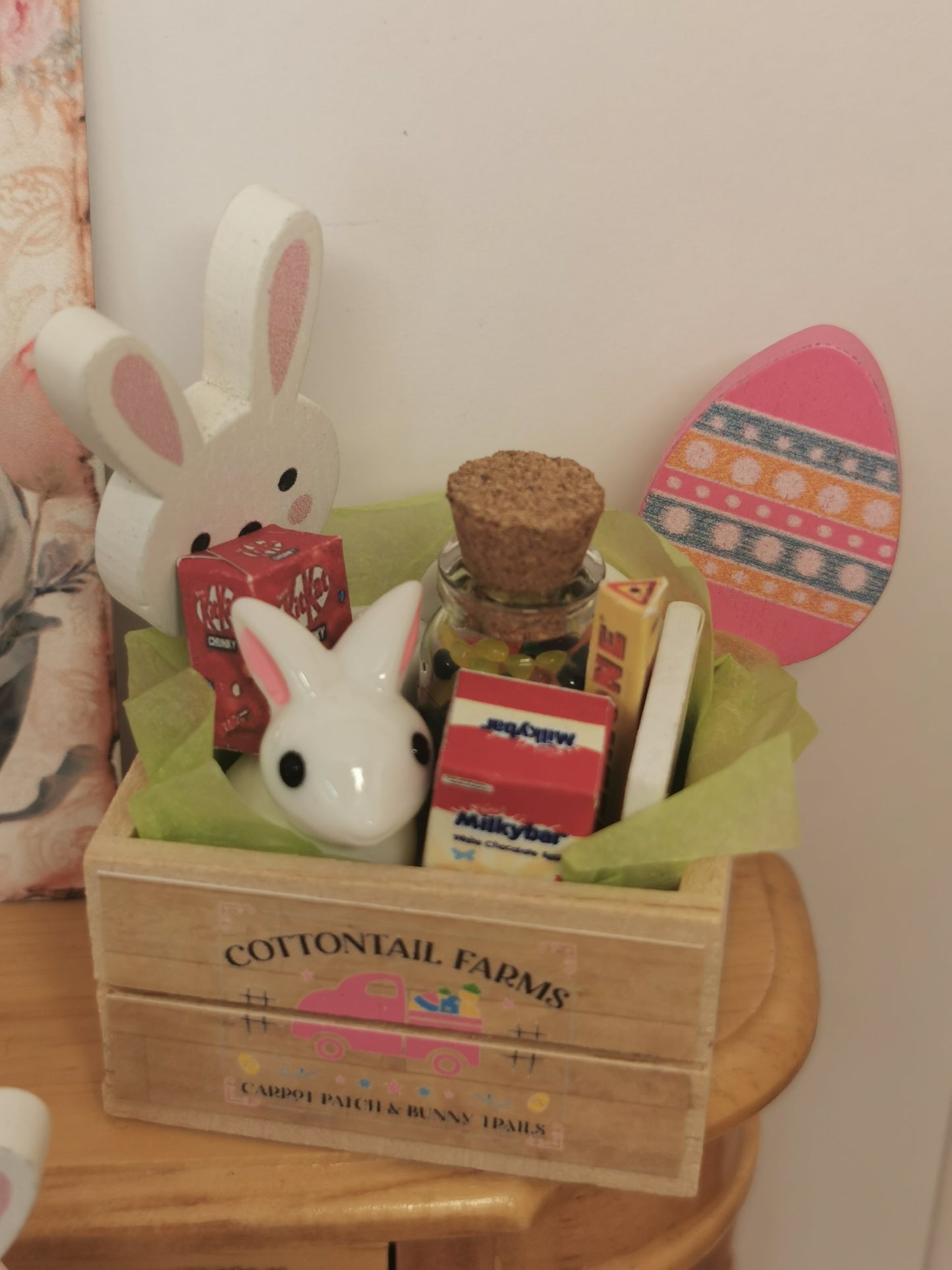 Wooden Easter Crate | 1:12th Scale | Handmade