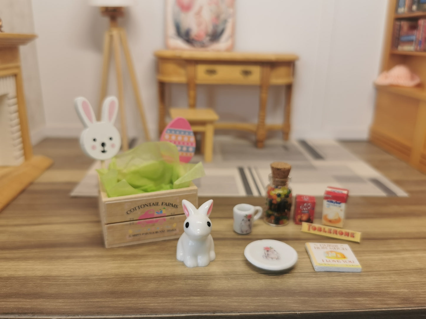 Wooden Easter Crate | 1:12th Scale | Handmade