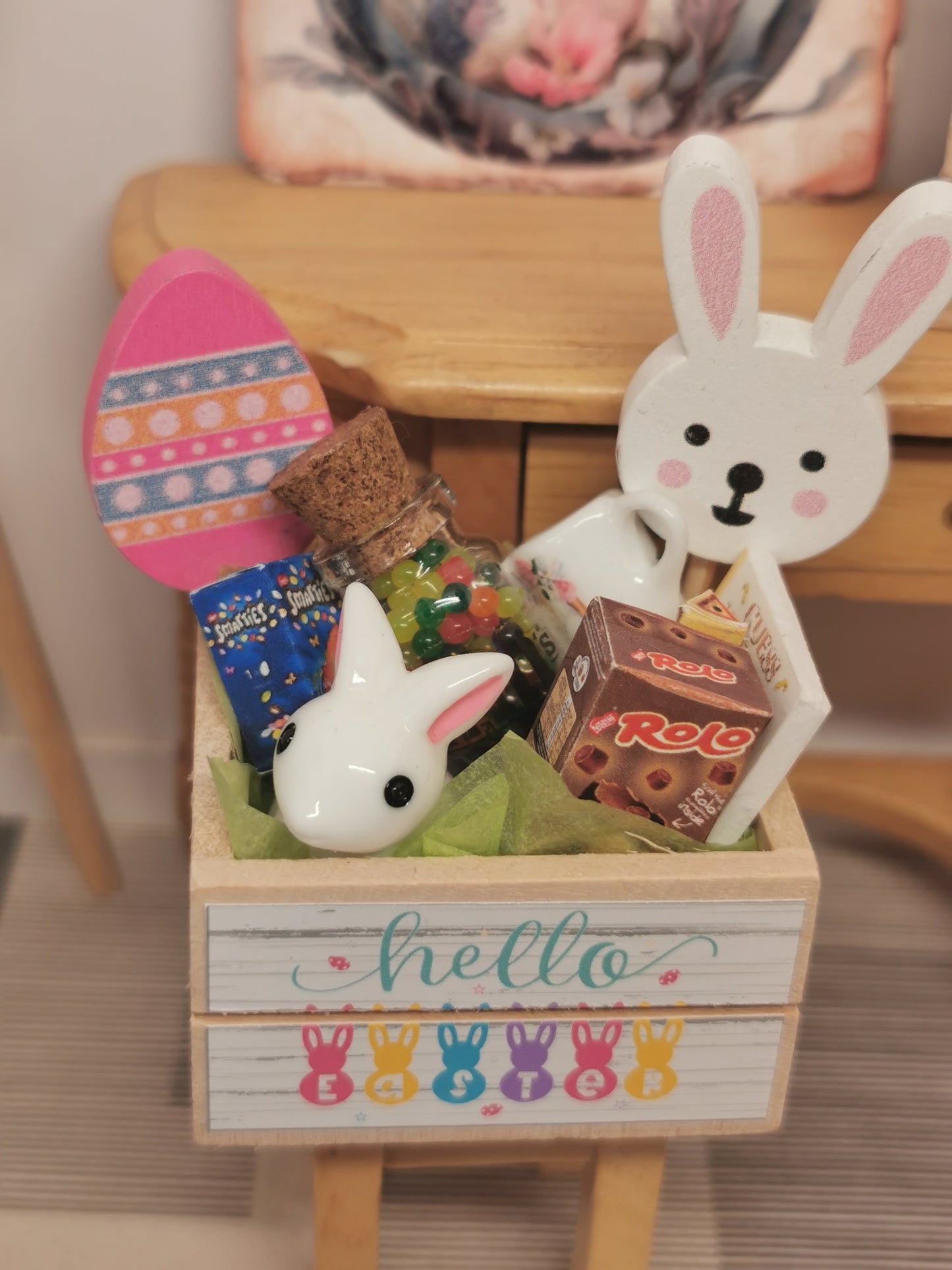 Wooden Easter Crate | 1:12th Scale | Handmade