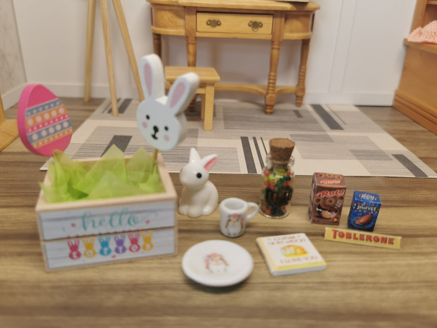 Wooden Easter Crate | 1:12th Scale | Handmade