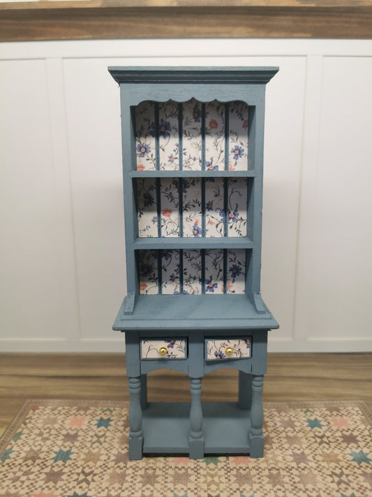 Blue Floral Dresser | 1:12th Scale | Hand Finished