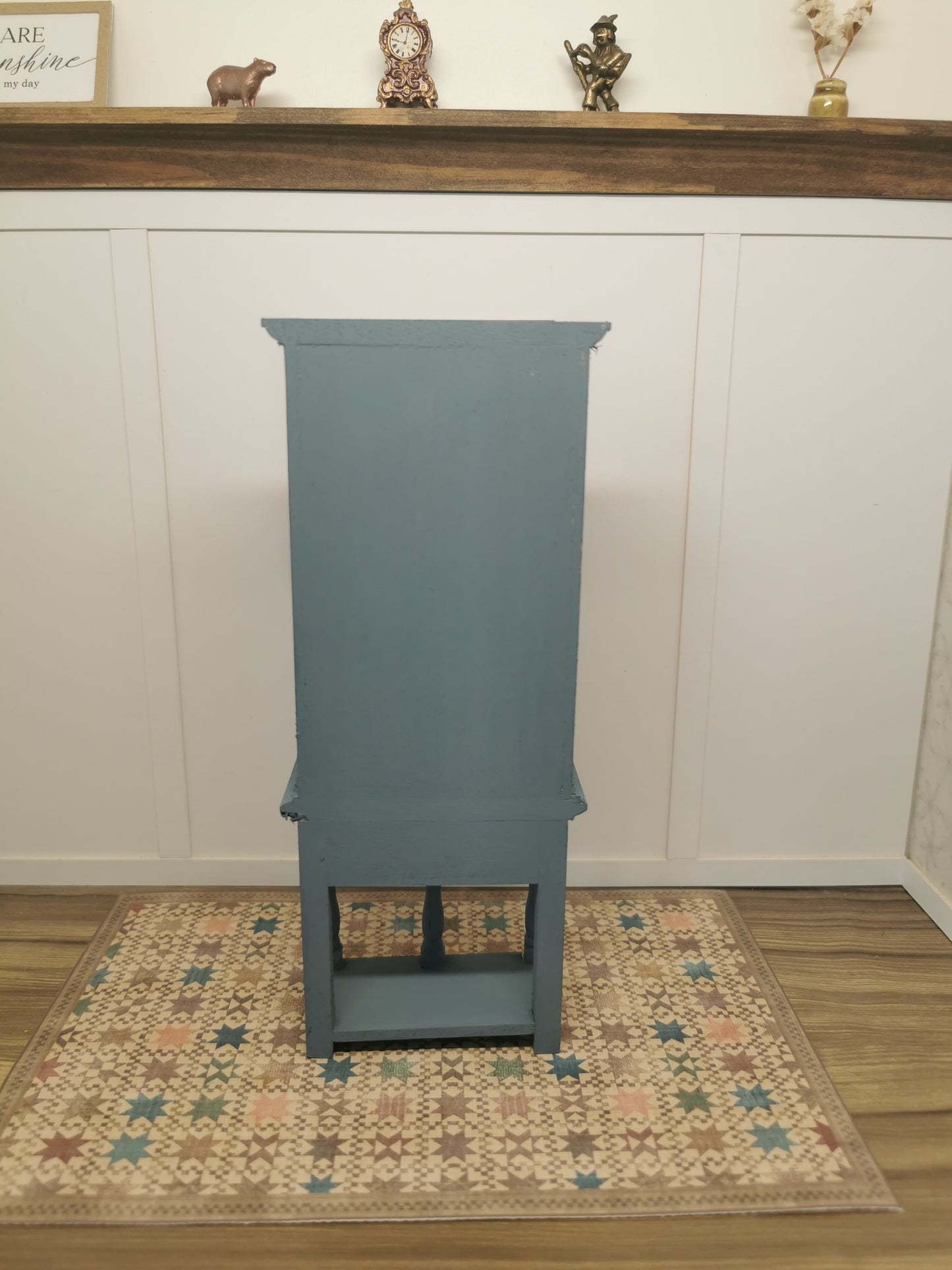 Blue Floral Dresser | 1:12th Scale | Hand Finished