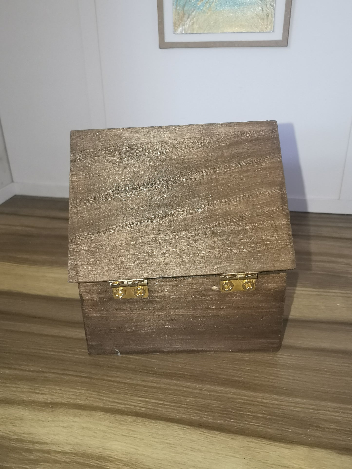 Brown Attic Wooden Chest | 1:12th Scale | Handmade