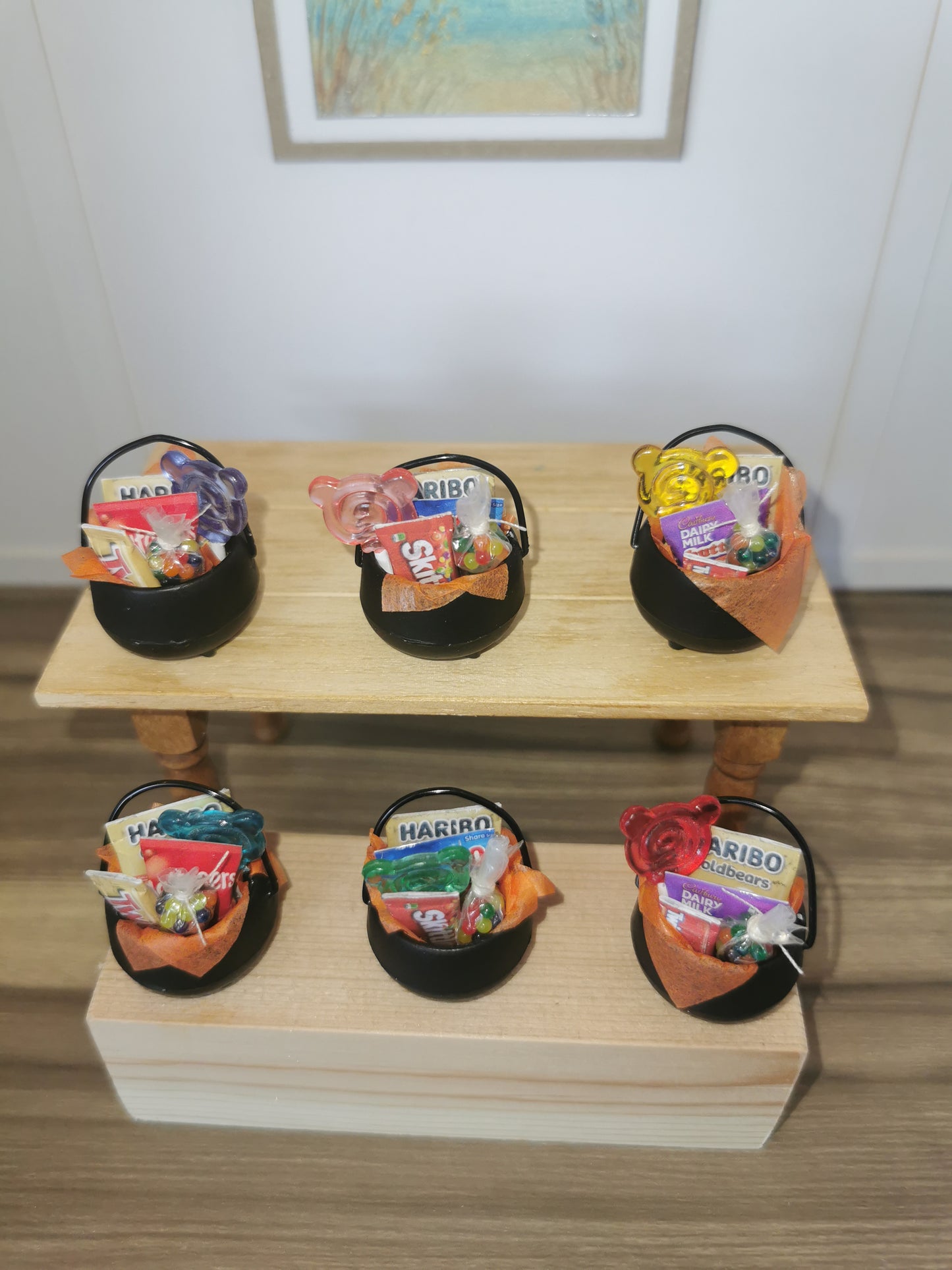 Candy Cauldron For Trick or Treat | 1:12th Scale | Handmade