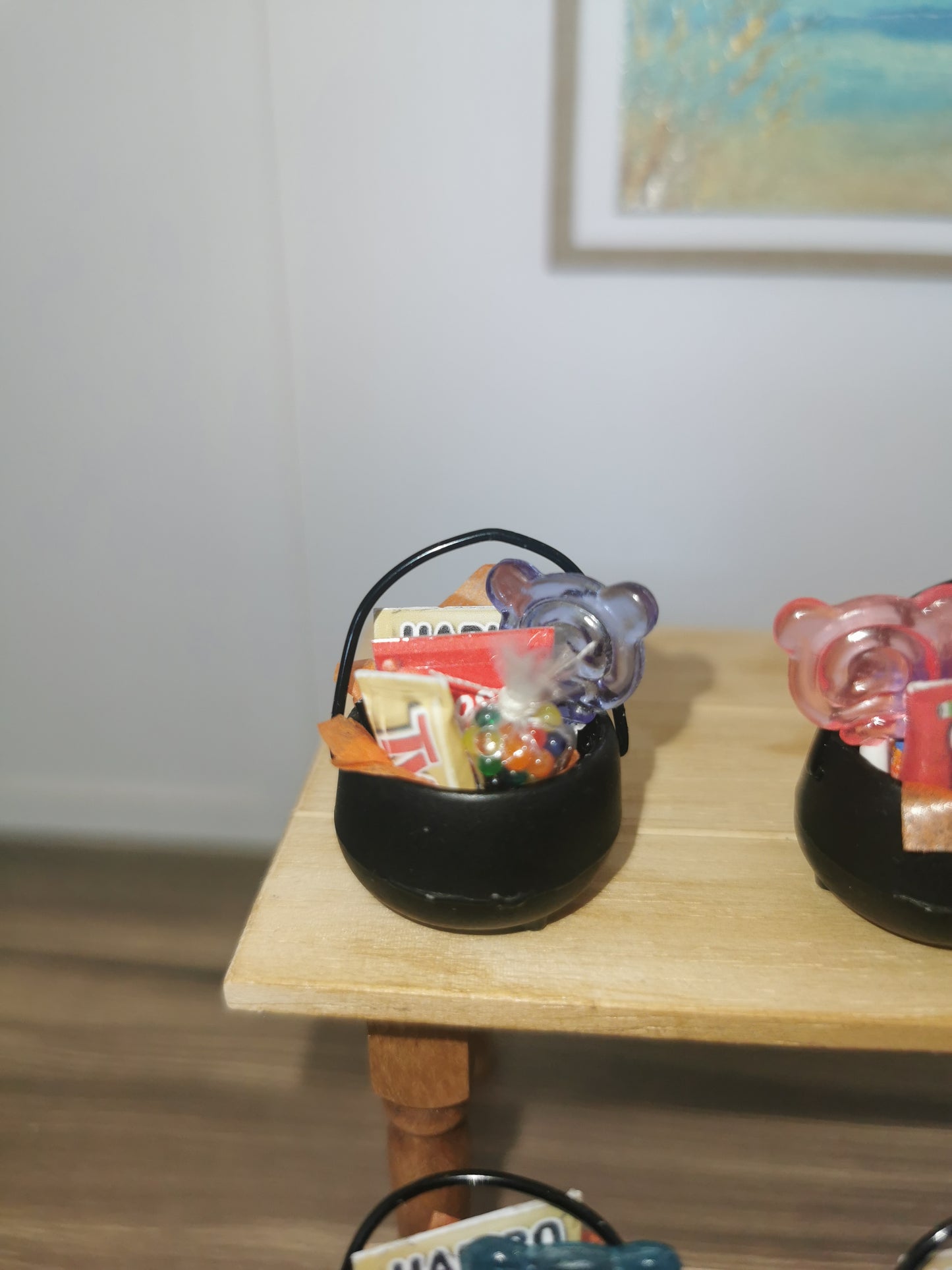 Candy Cauldron For Trick or Treat | 1:12th Scale | Handmade