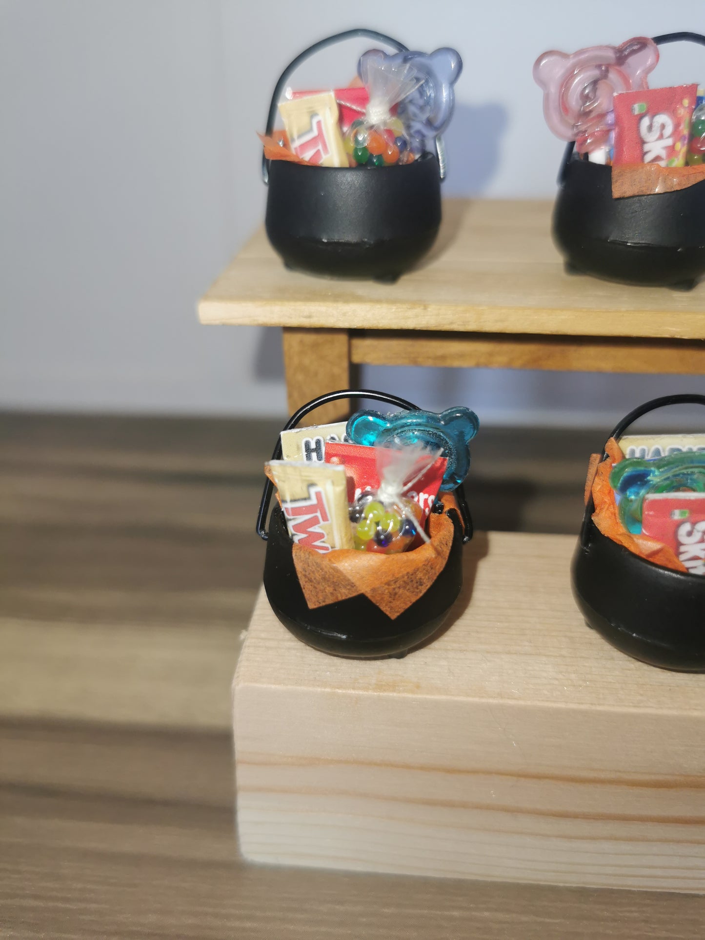 Candy Cauldron For Trick or Treat | 1:12th Scale | Handmade