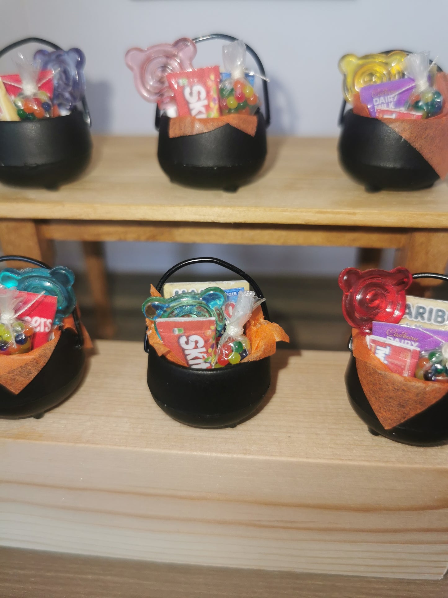 Candy Cauldron For Trick or Treat | 1:12th Scale | Handmade