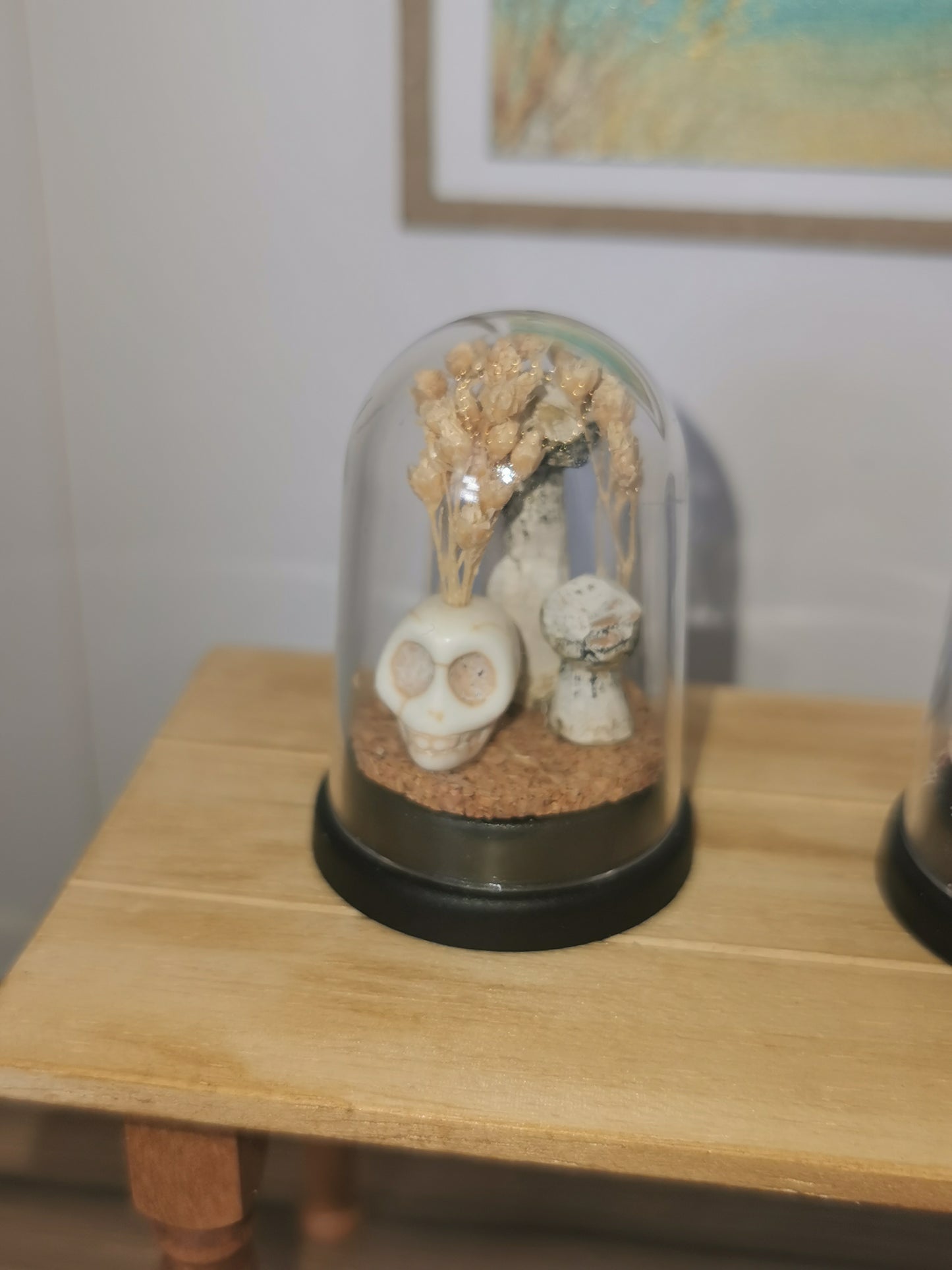 Mushrooms & Skulls In A Dome | 1:12th Scale | Hand Finished
