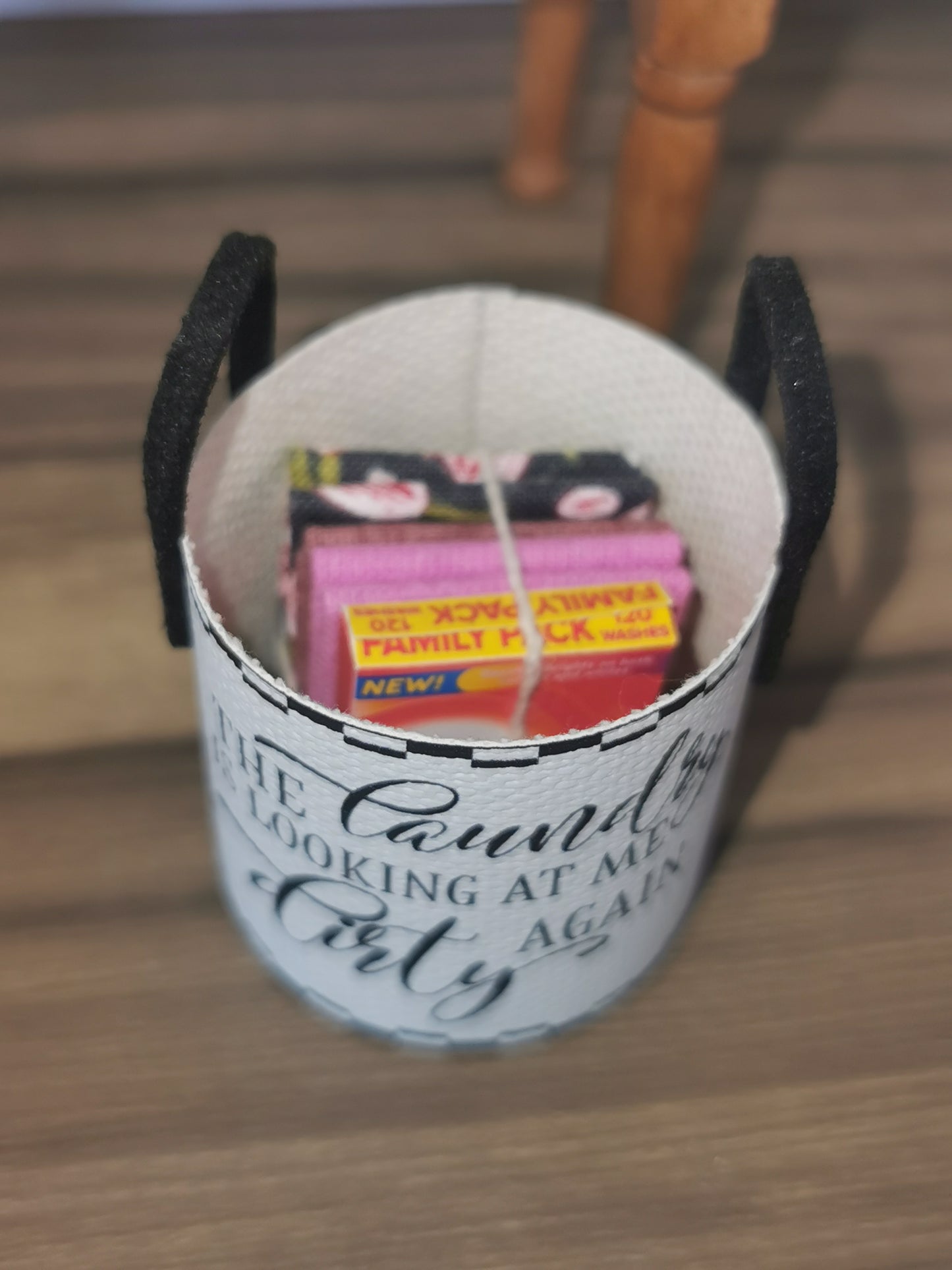 Laundry Is Looking Dirty Laundry Basket | 1:12th Scale | Handmade