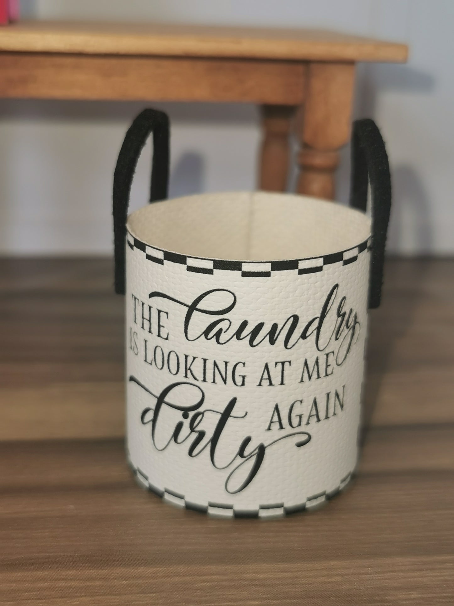 Laundry Is Looking Dirty Laundry Basket | 1:12th Scale | Handmade