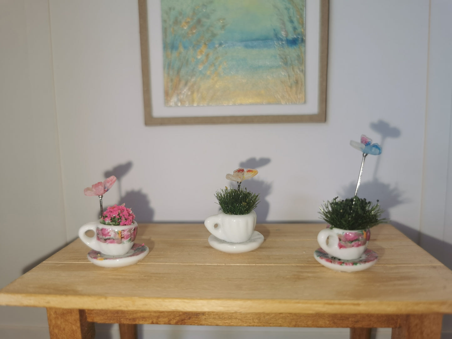 Butterfly Cup & Saucer | 1:12th Scale | Handmade