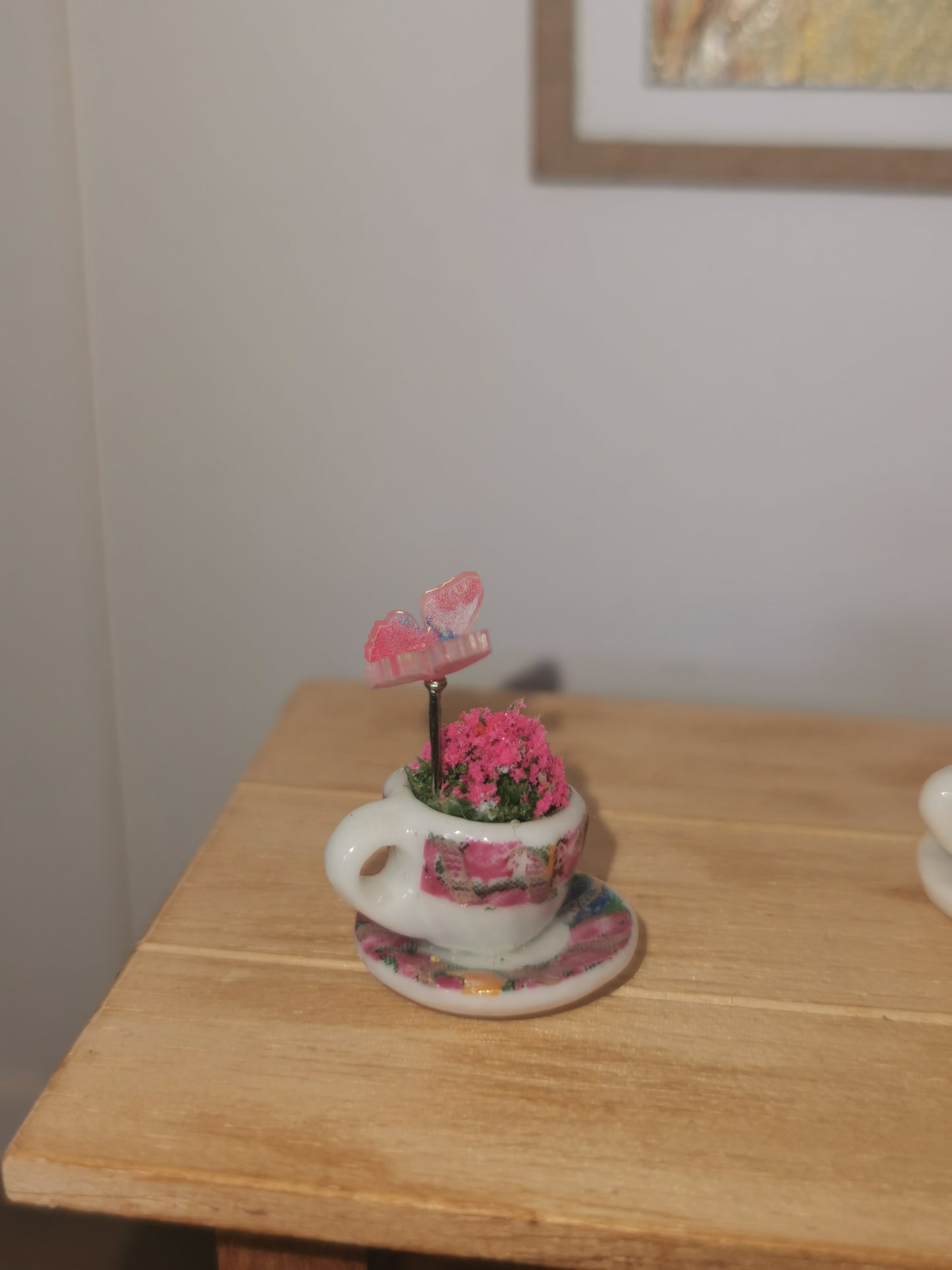 Butterfly Cup & Saucer | 1:12th Scale | Handmade