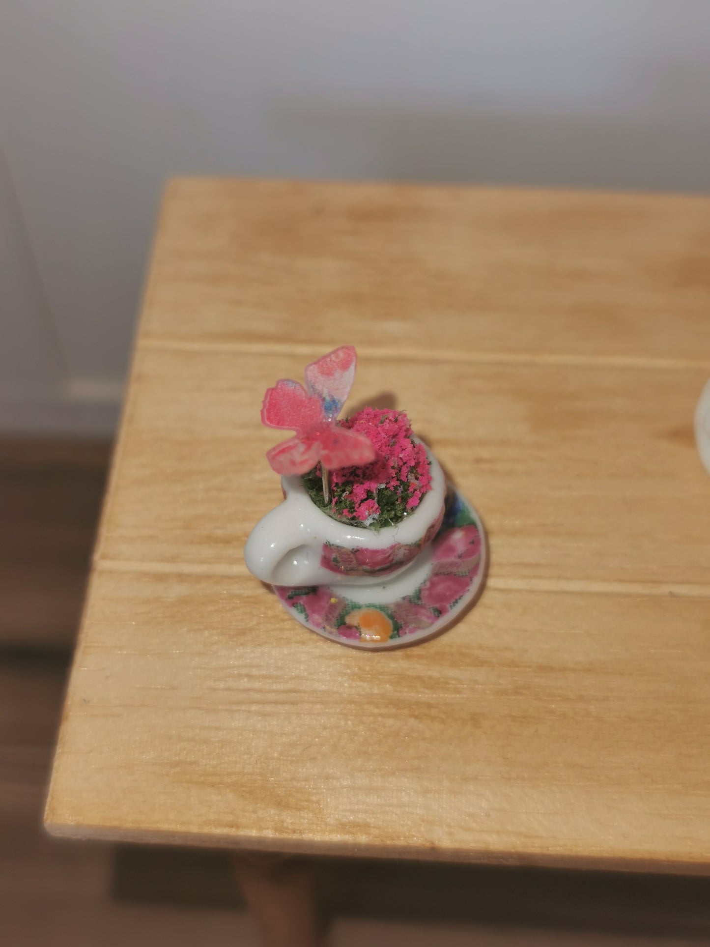 Butterfly Cup & Saucer | 1:12th Scale | Handmade