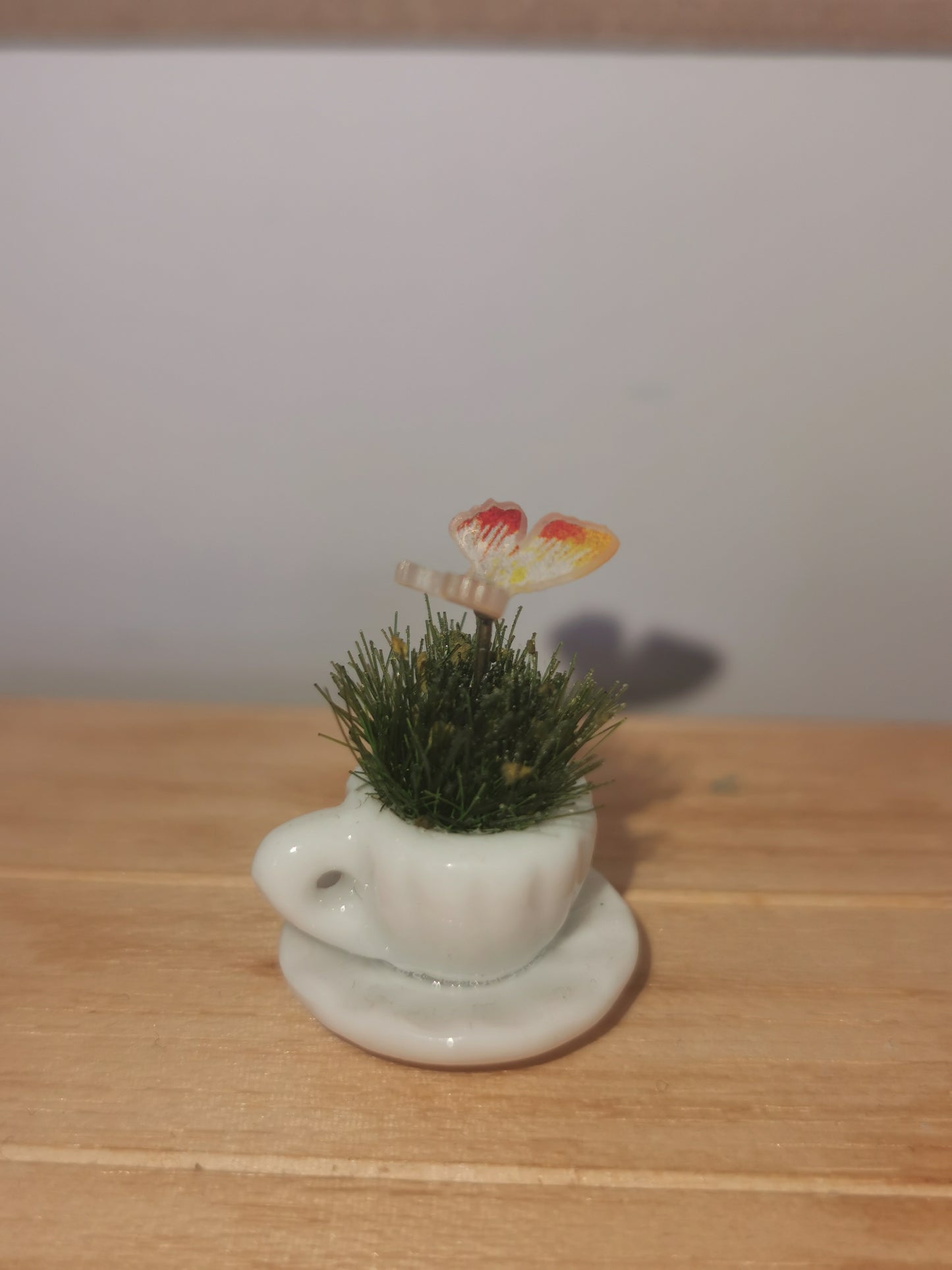 Butterfly Cup & Saucer | 1:12th Scale | Handmade