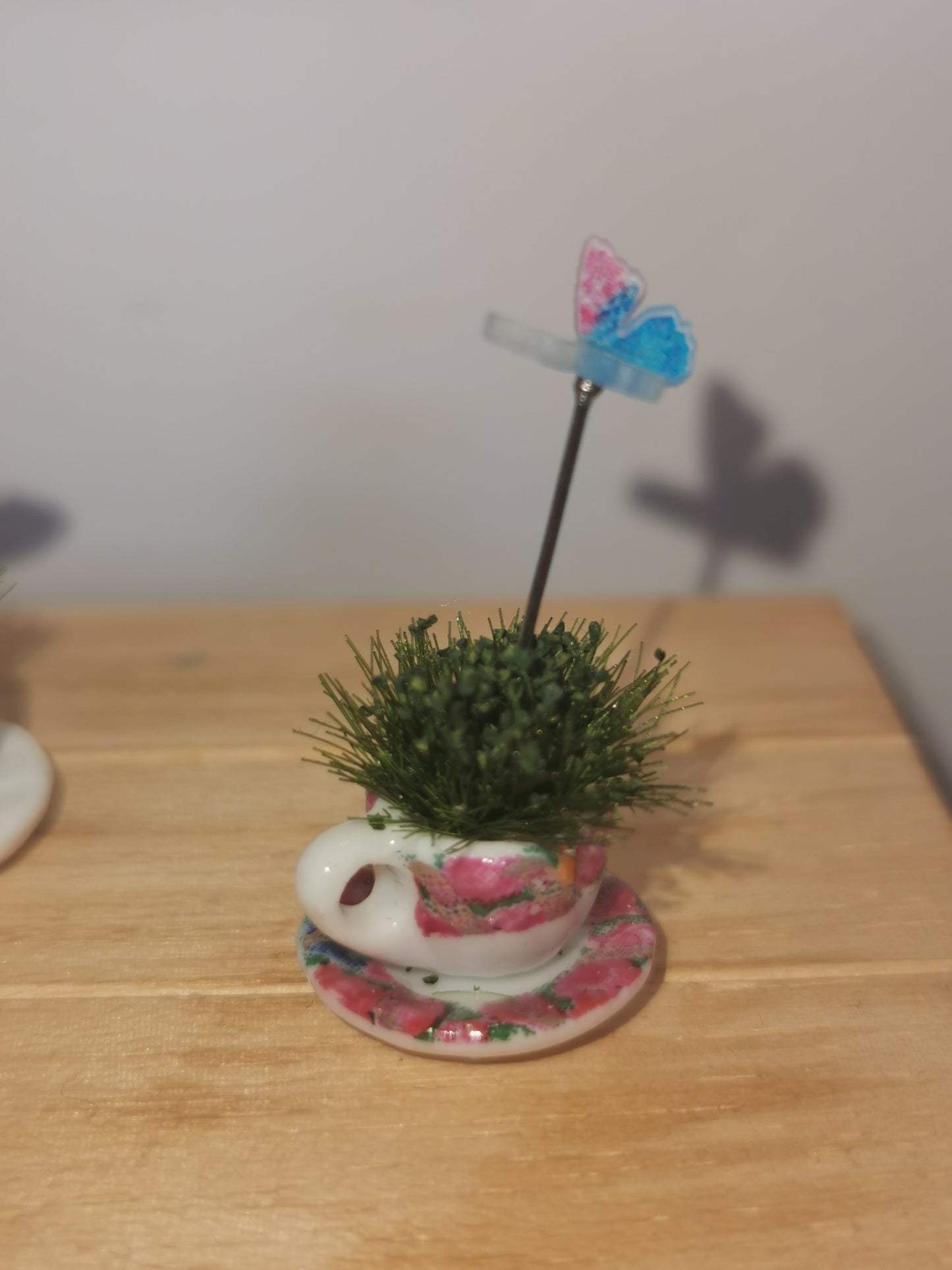 Butterfly Cup & Saucer | 1:12th Scale | Handmade