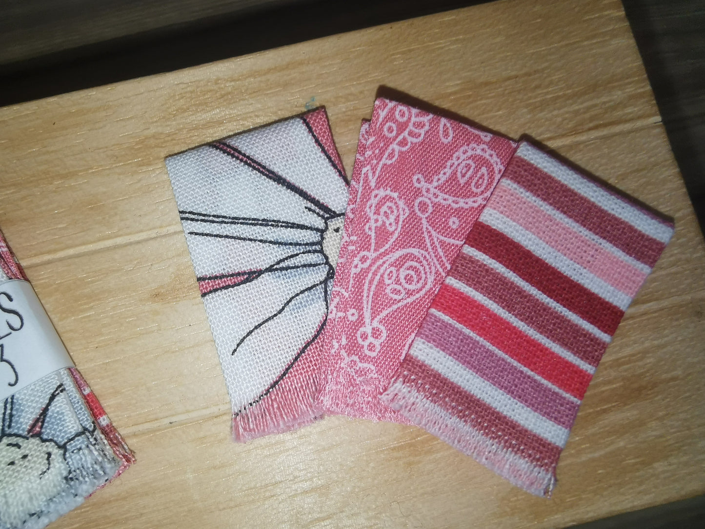 Tea Towels in Pink | 1:12th Scale | Handmade