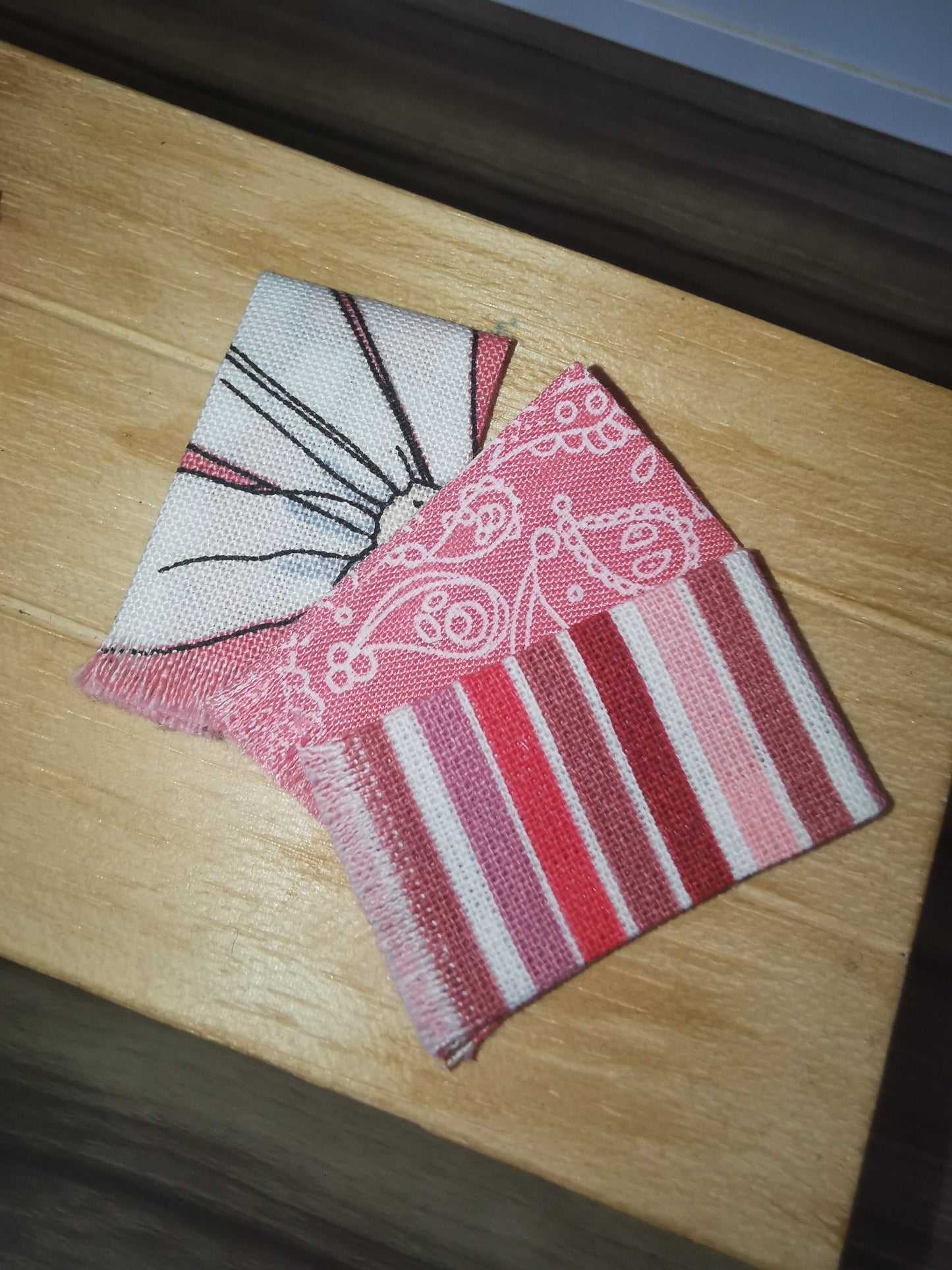 Tea Towels in Pink | 1:12th Scale | Handmade