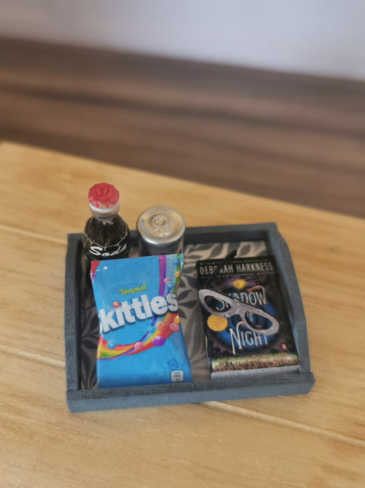 Reading Tray in Blue| 1:12th Scale | Handmade