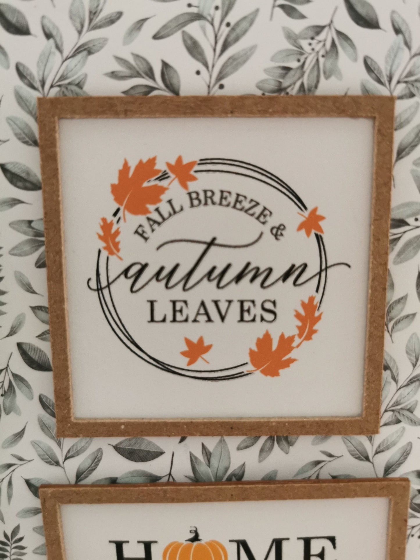 Autumn Quote Wall Art Pictures | Set of 5 | 1:12th Scale | Handmade - ZJ Miniatures 