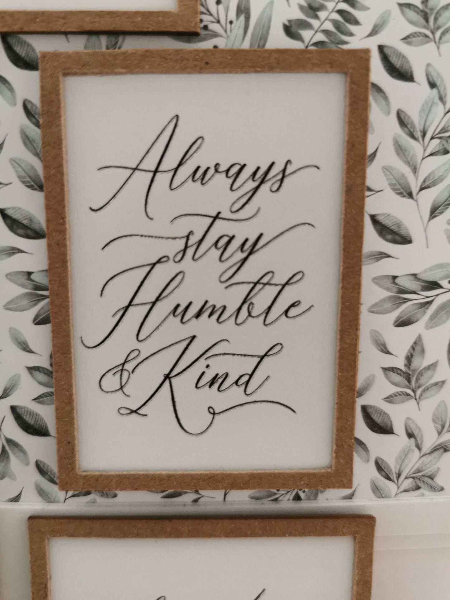 Family Quote Wall Art Pictures | Set of 5 | 1:12th Scale | Handmade - ZJ Miniatures 