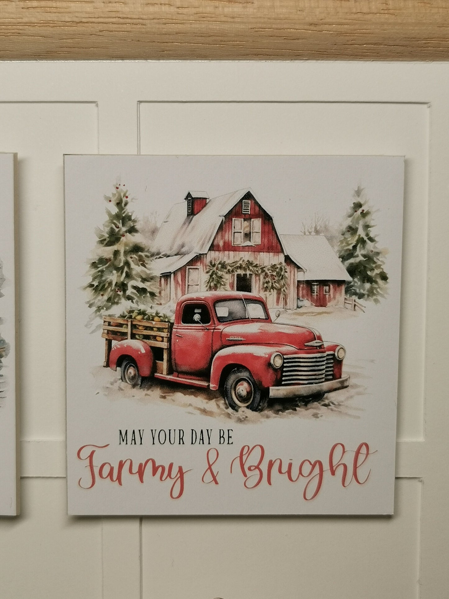 Christmas Farmhouse Wall Art Prints | Set of 3 | 1:12th Scale | Handmade - ZJ Miniatures 