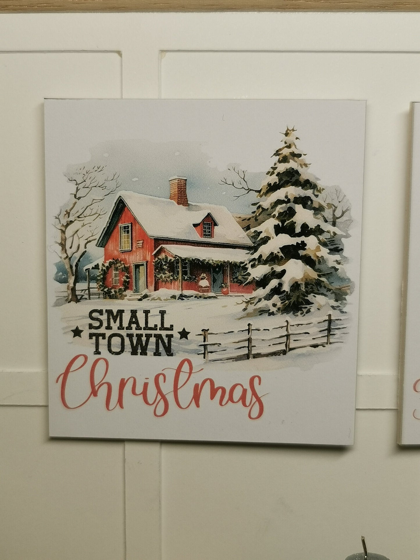 Christmas Farmhouse Wall Art Prints | Set of 3 | 1:12th Scale | Handmade - ZJ Miniatures 