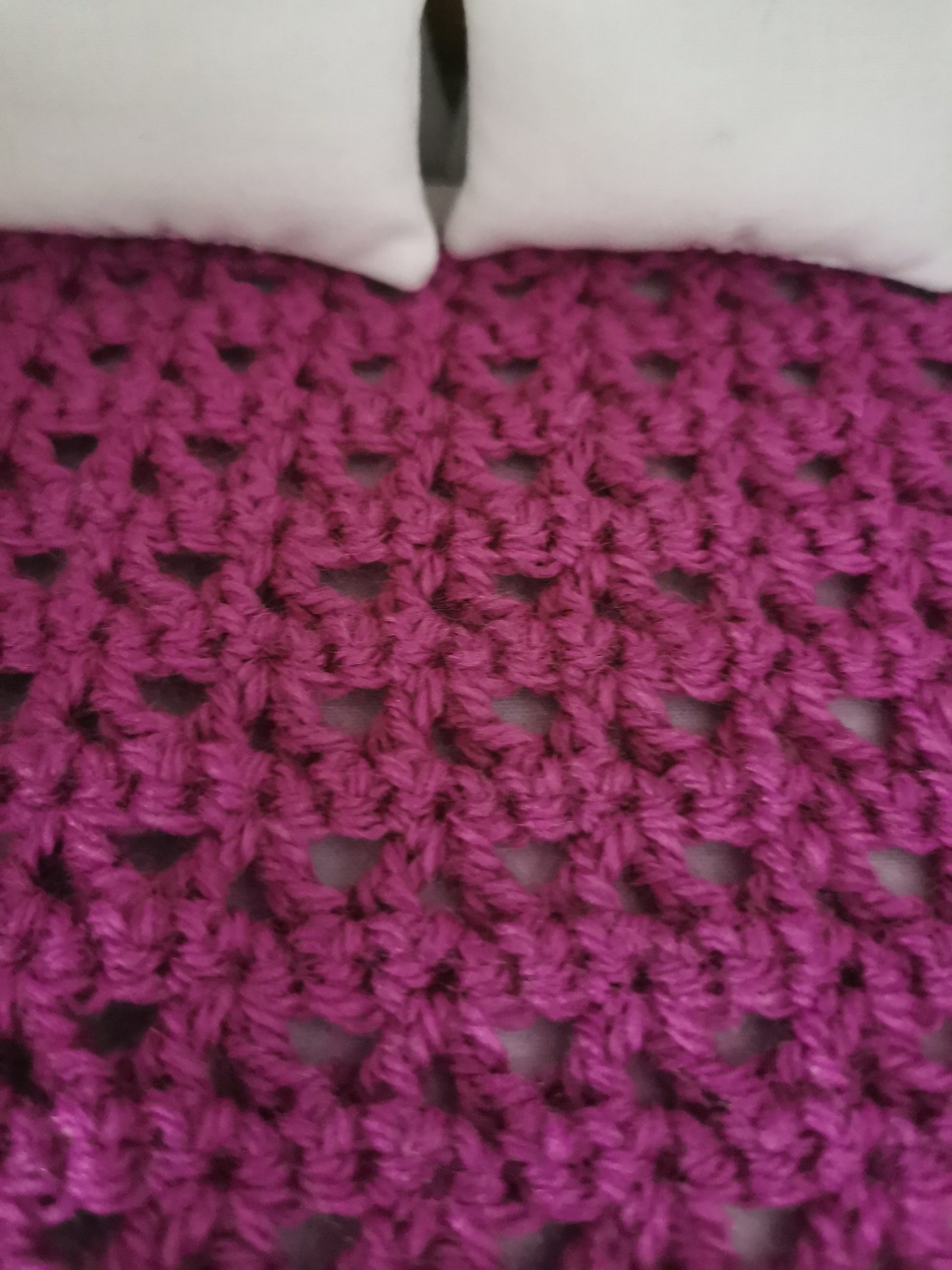 Violet Blanket | 1:12th Scale | Hand Crocheted - ZJ Miniatures 