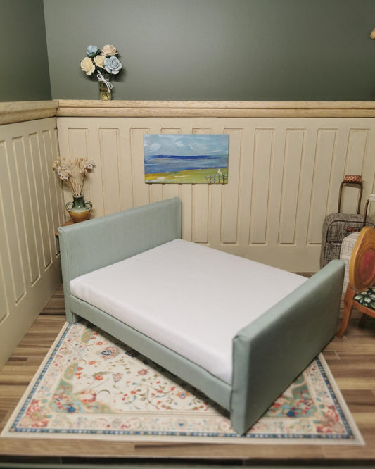 Dolls House Double Bed | 1:12th Scale | Handmade