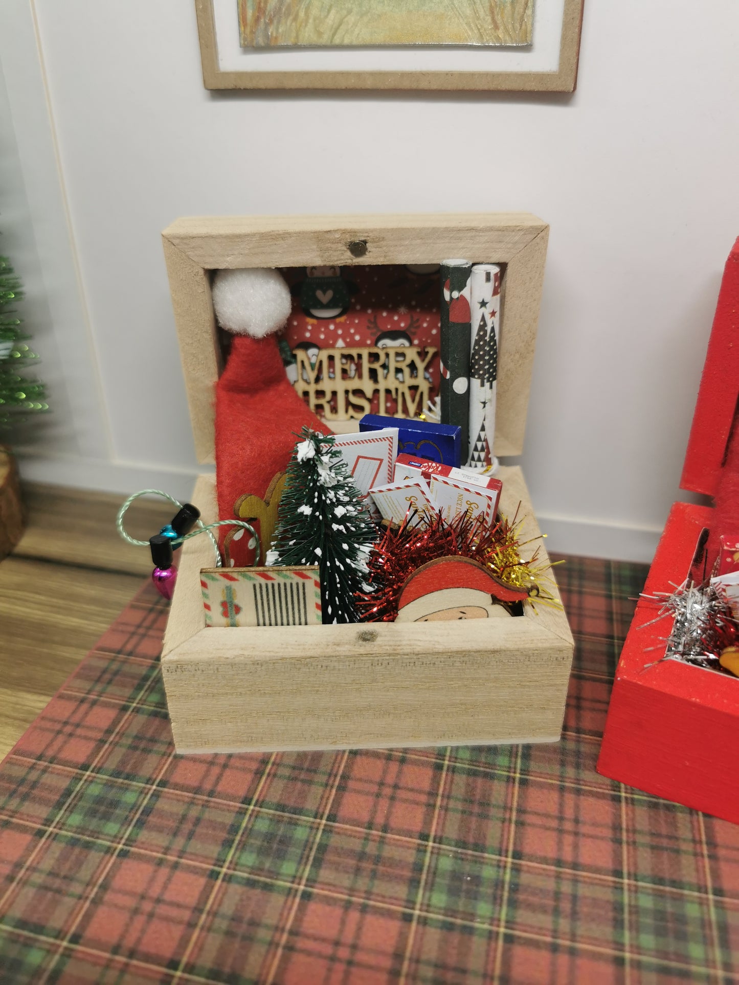 Christmas Chest | 1:12th Scale | Handmade