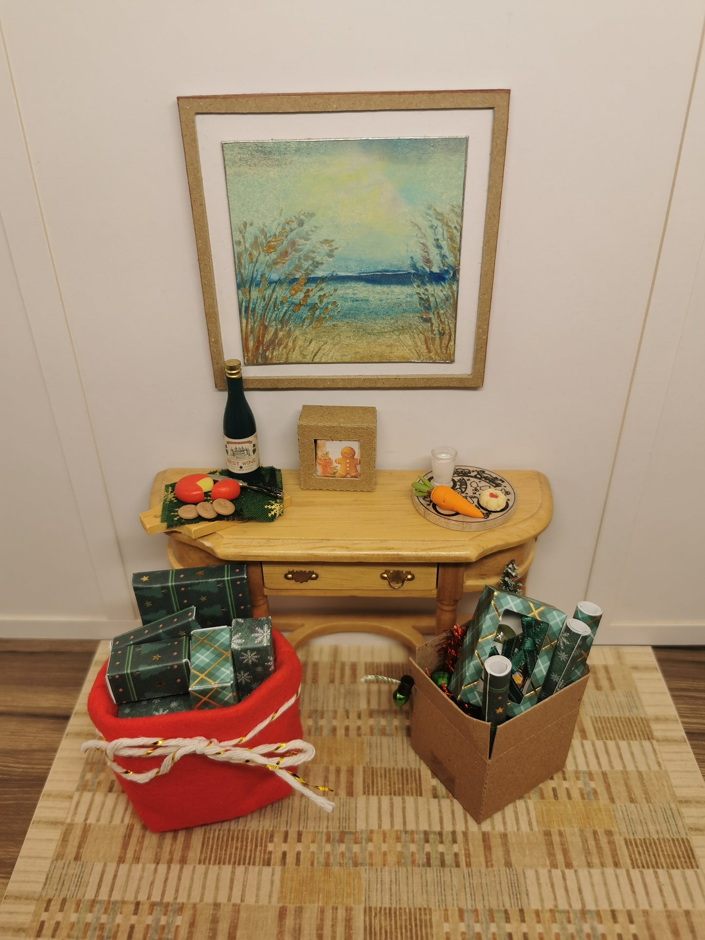 Christmas Accessories in Green | 1:12th Scale | Handmade