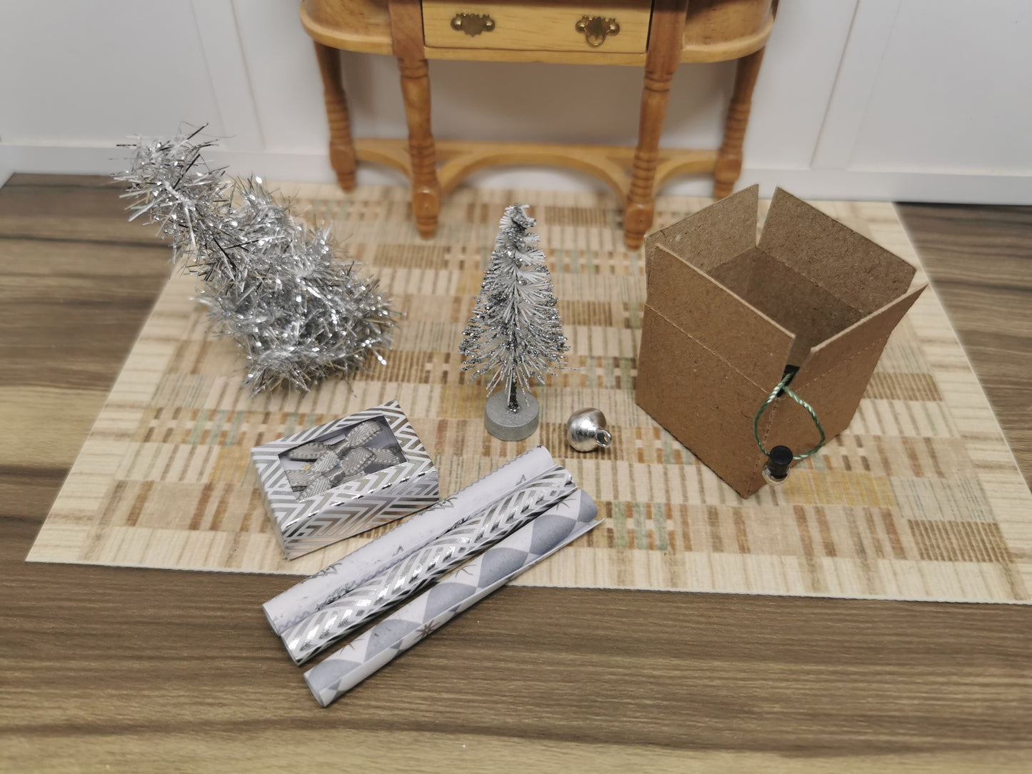 Christmas Accessories in Silver | 1:12th Scale | Handmade