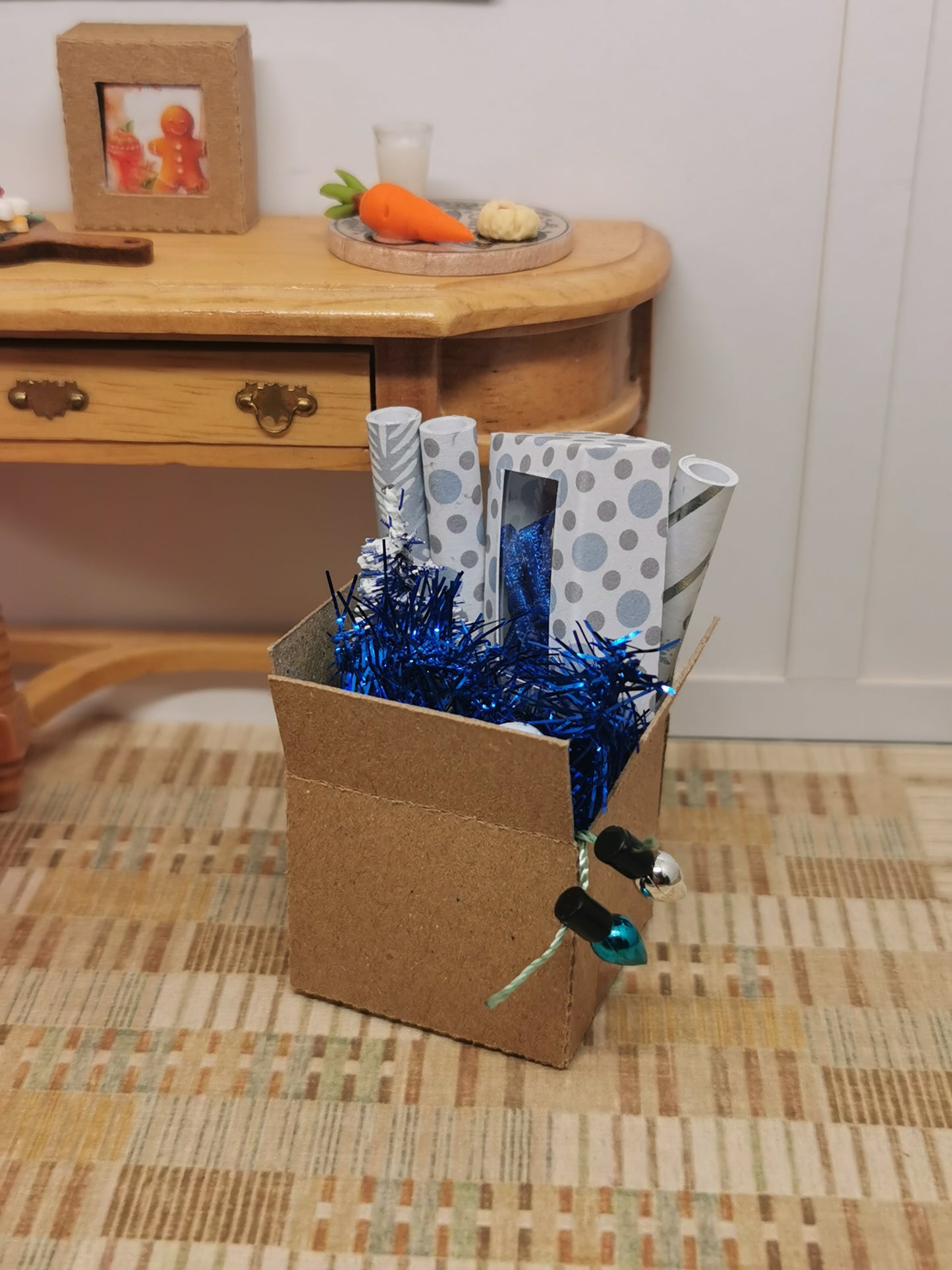 Christmas Accessories in Blue | 1:12th Scale | Handmade