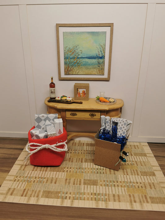 Christmas Accessories in Blue | 1:12th Scale | Handmade