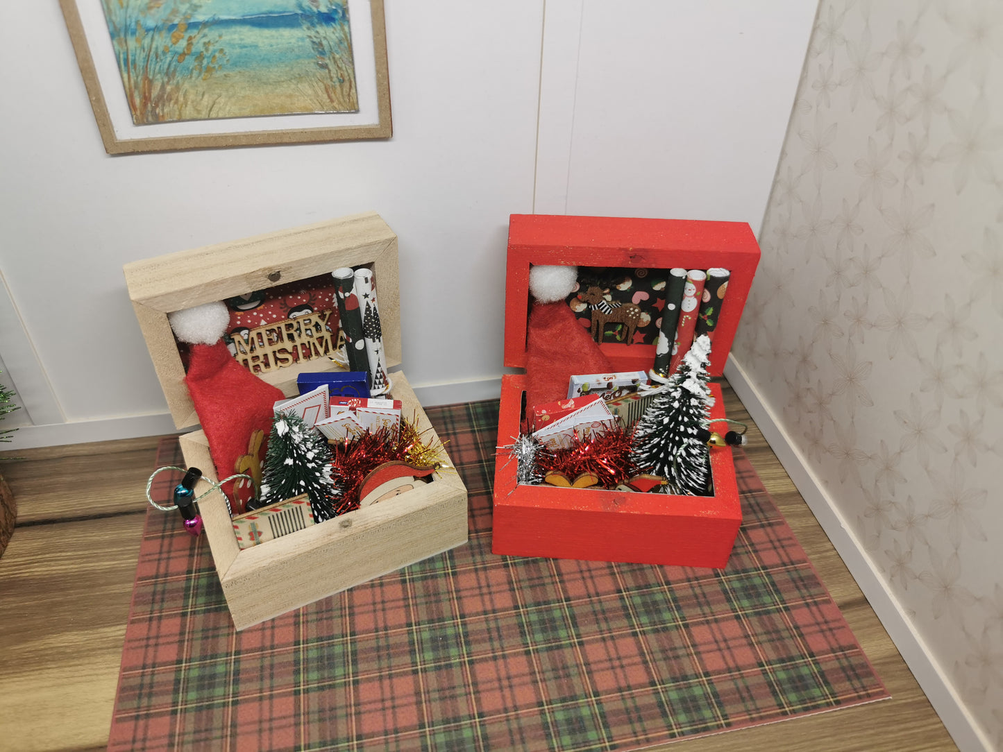 Christmas Chest | 1:12th Scale | Handmade