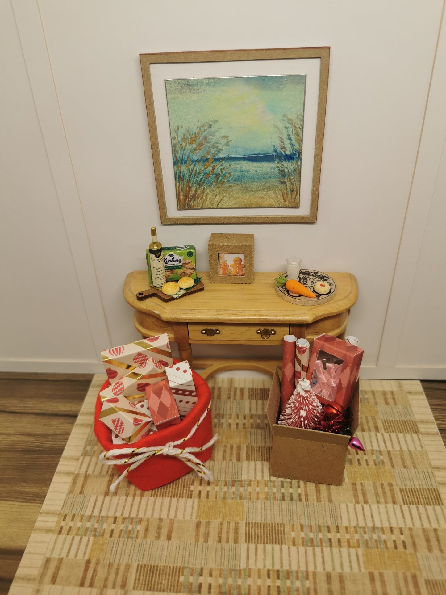 Christmas Accessories in Red | 1:12th Scale | Handmade