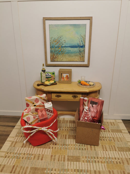 Christmas Accessories in Red | 1:12th Scale | Handmade